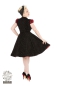 Preview: Hearts and Roses  Black Leo Flock Dress