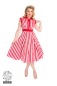 Preview: Hearts and Roses  Red White Striped Tea Dress