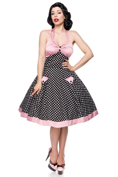 Belsira Polka Schwingkleid - Rosa